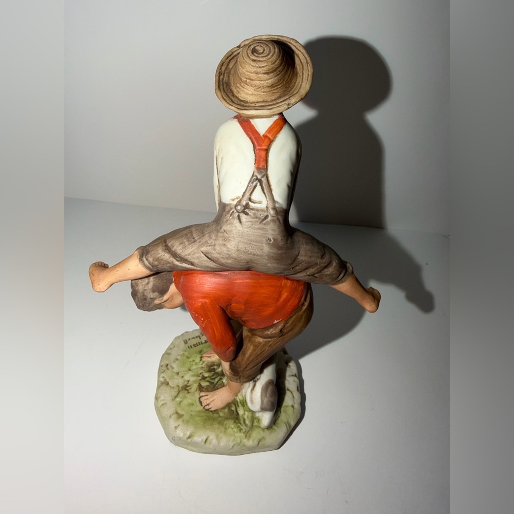 Vintage 1973 Norman Rockwell "Leapfrog" Figurine - Dave Grossman Designs (NR 9) - Picture 6 of 11